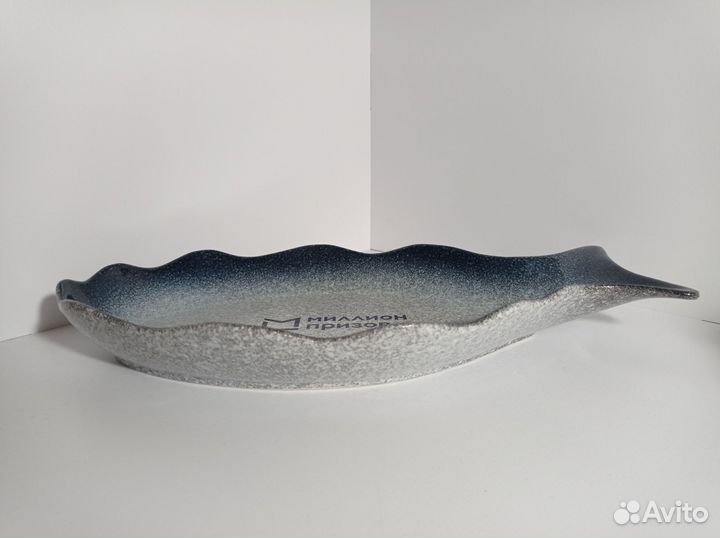 Блюдо для запекания рыба керамика