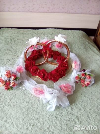 Свадебные украшения на машину