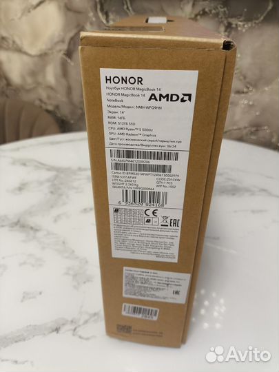 Honor magicbook 14 ryzen 5 5500U 16gb/512GB