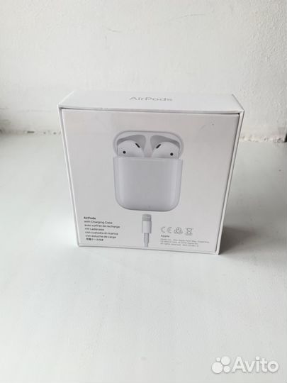 AirPods 2 ростест новые, запечатаные чек билайн