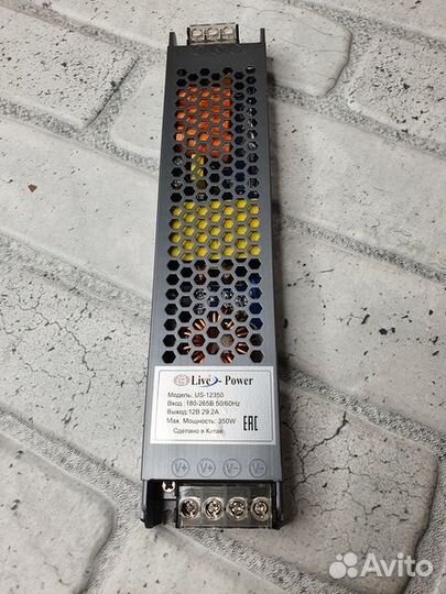 Блок питания (12V- 29.16А-350W) IP20 Ultra Slim