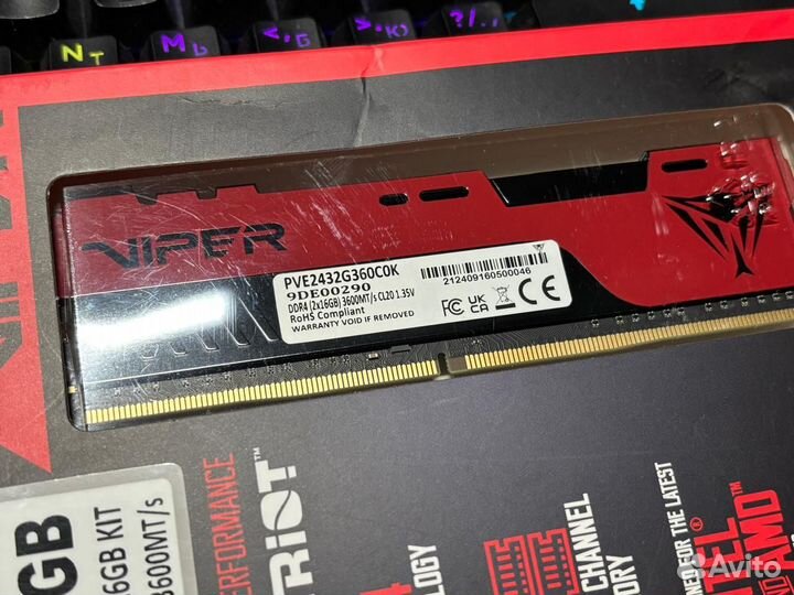 Patriot Viper elite ddr4 32Gb 3600MHz