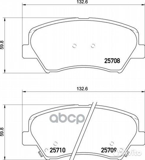 Колодки тормозные дисковые перед NP6015 NIS