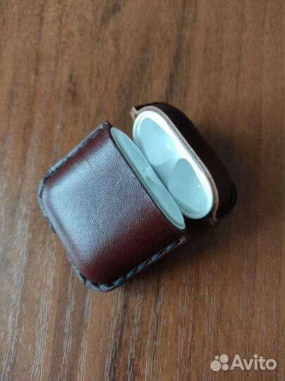 Кожаный чехол Airpods 2, Airpods Pro