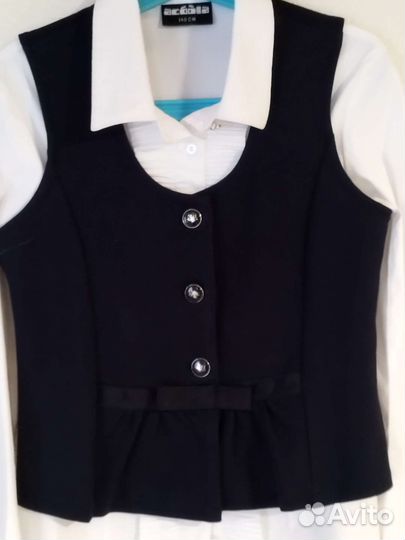 Жилет школьный для девочки 140