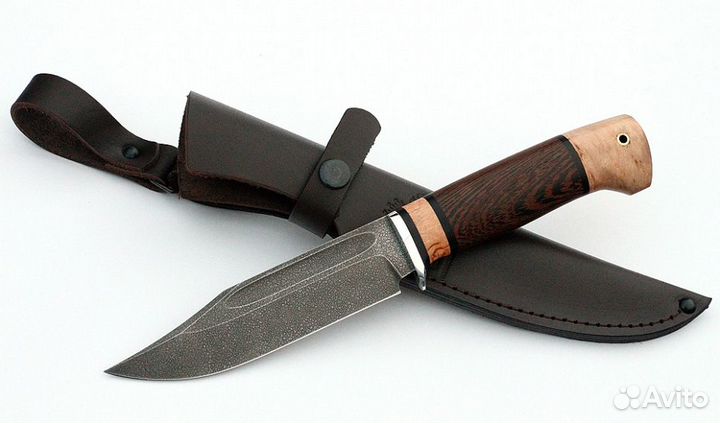 Нож Дельфин сталь хв-5, рукоять венге-карельская б