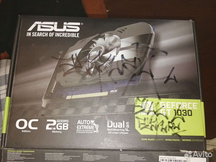 Видеокарта Nvidia GT 1030 2GB