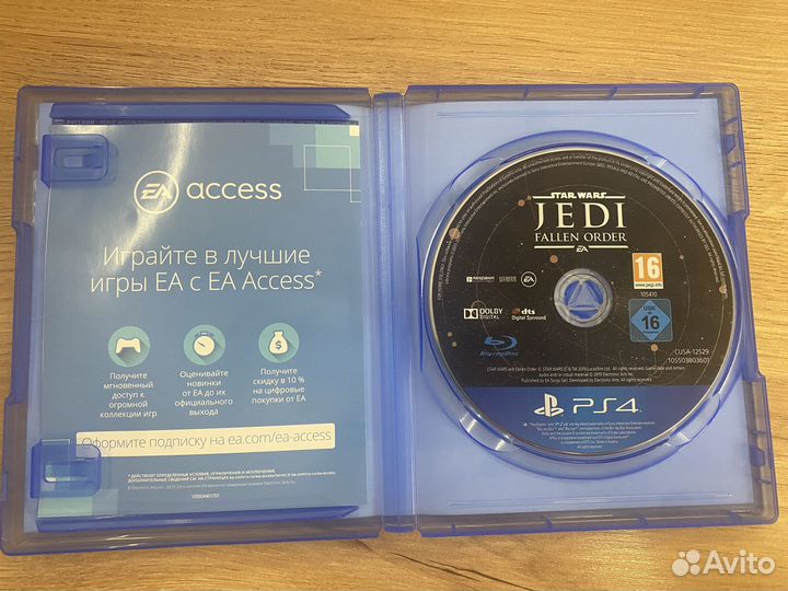Звездные Войны Джедаи: Павший диск для PS4 б/у