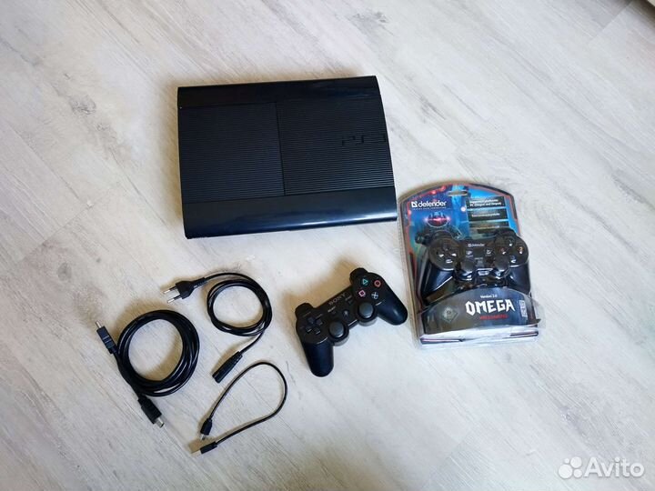 Прошитая Sony PS3 Super Slim 500gb с играми