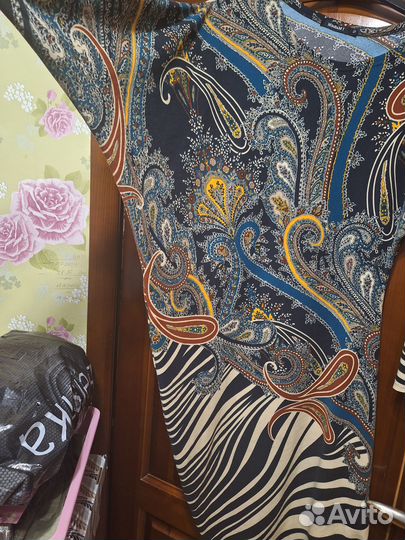 Платье трикотажное-асимметрия р.48-52