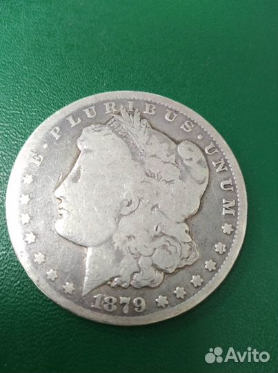 Cеребряная Монета Морган Моргановский 1879 год CC
