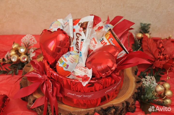 Сладкий букет из конфет