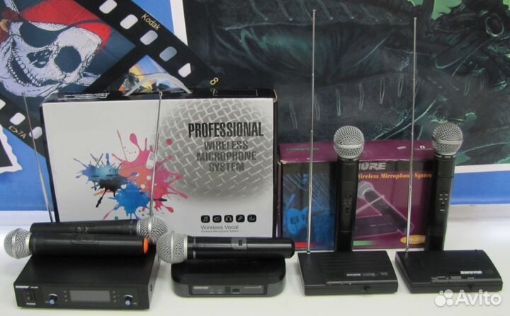 Микрофоны Shure SM-PGX-GLX 58 Вокал 5шт Радио Pro