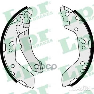 Колодки торм.бар.hyundai accent 1.3-1.6 00-05 0