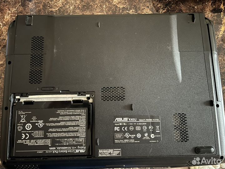 Ноутбук asus k40ij на запчасти