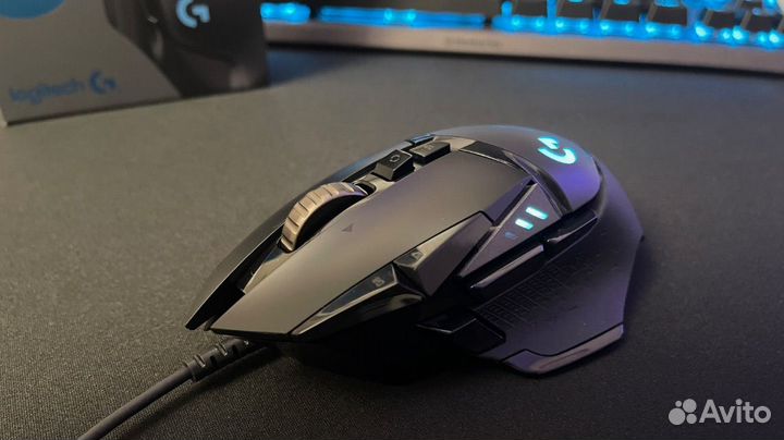 Мышь проводная Logitech G502 hero черная