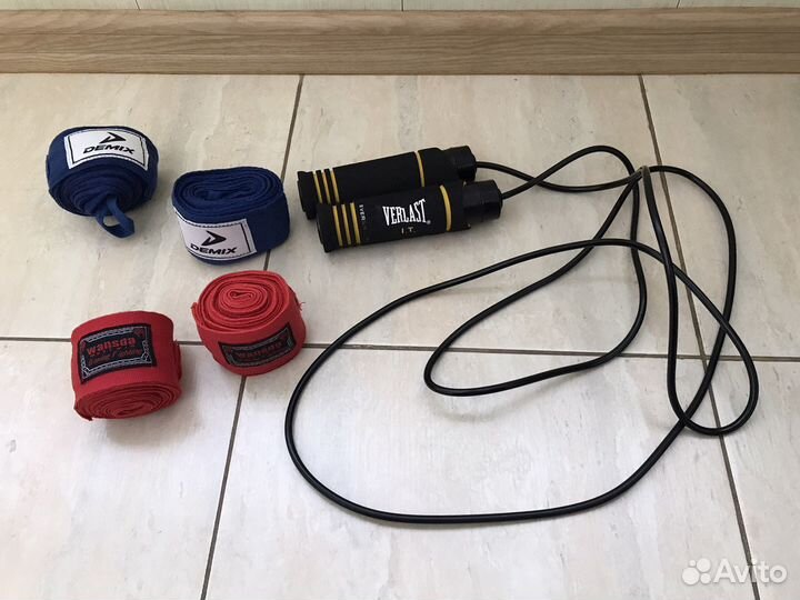 Бинты для бокса скакалка с утяжелителем Verlast