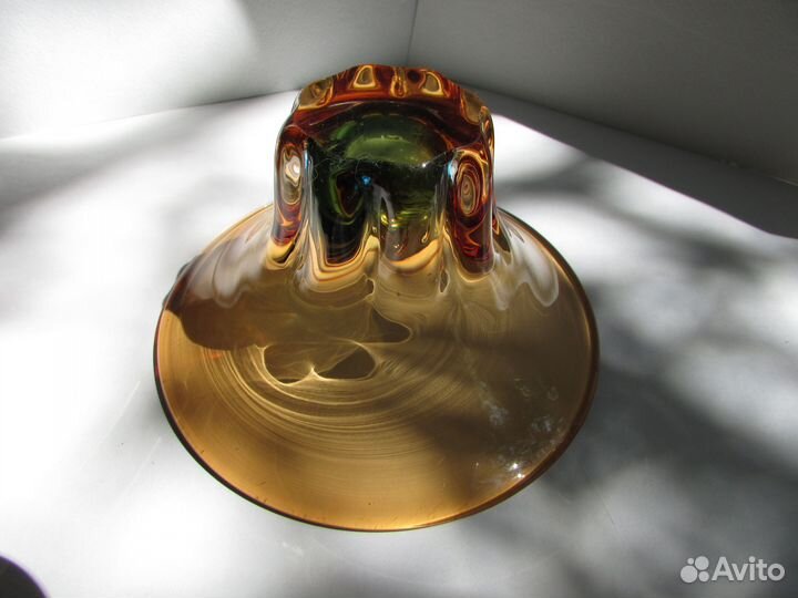 Ваза цветное стекло СССР