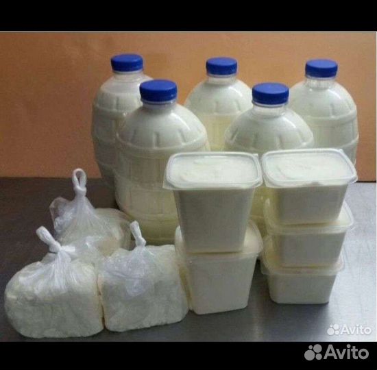 Деревенские продукты, каймак творог, сырники