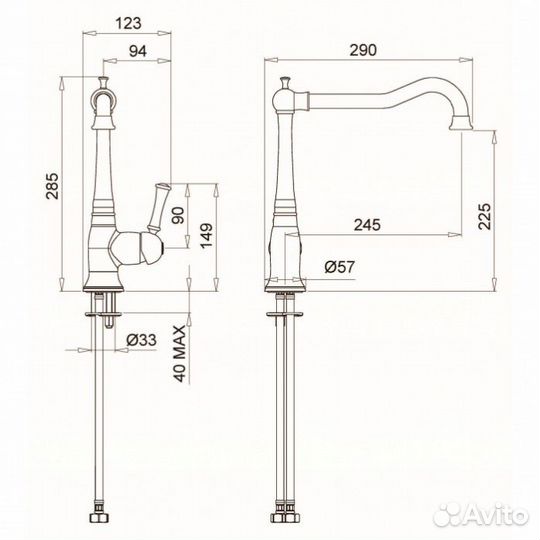 Смеситель для кухни Migliore Dallas 18219 хром