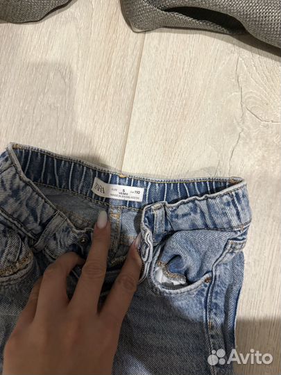 Джинсы zara для девочки 110
