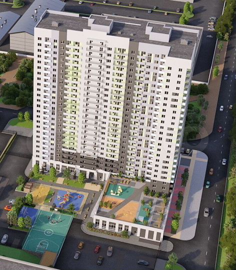 2-к. квартира, 54,6 м², 21/24 эт.