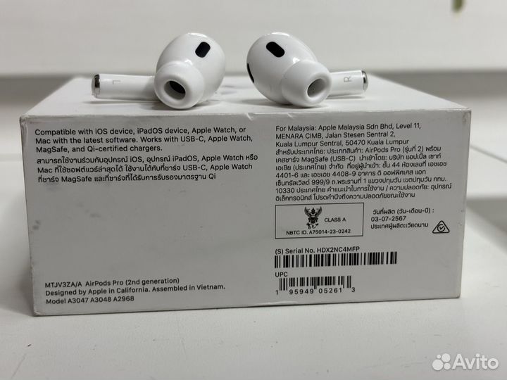 Отличные AirPods Pro 2 (2023, USB-C) Оригинал