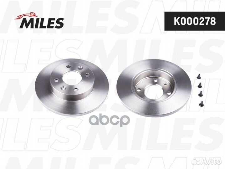 Диск тормозной передний не вентилируемый D238мм