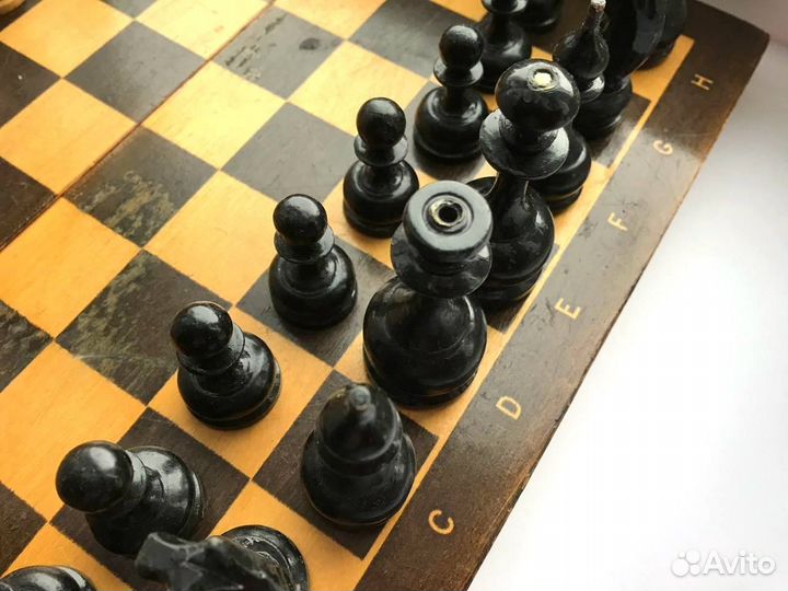 Шахматы деревянные СССР бу 30х30