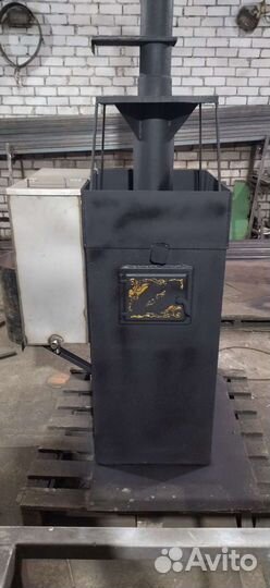 Печь банная с баком