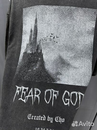 Футболка Fear of god варенка (оверсайз)