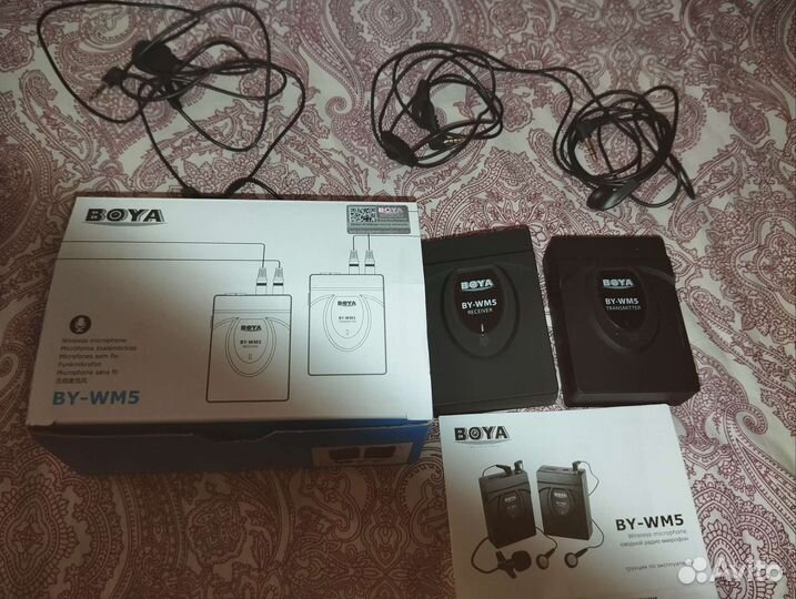 Микрофон петличный boya BY-WM5