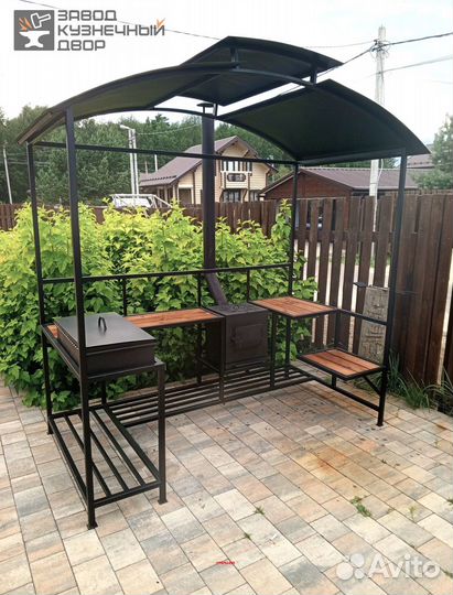 Мангал с навесом