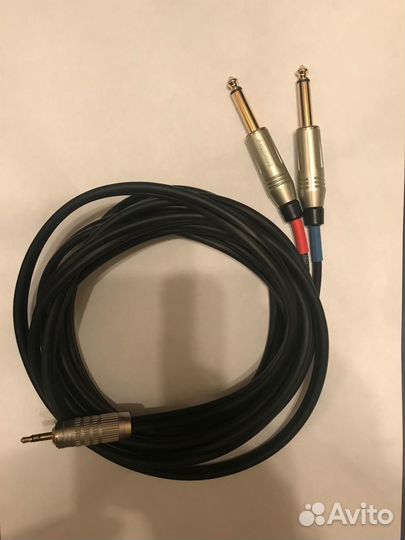 Mini Jack 3,5 Canare x 2 Mono Jack Amphenol (3 м.)