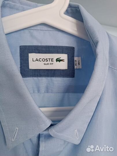 Lacoste рубашка мужская, оригинал L Slim fit