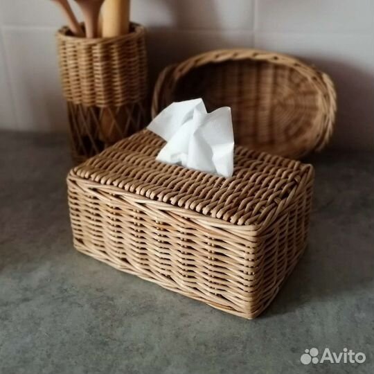 Салфетница плетёная, ручная работа