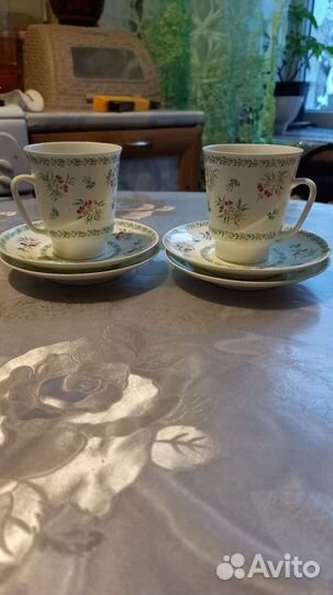 Кофейная пара лфз костяной фарфор