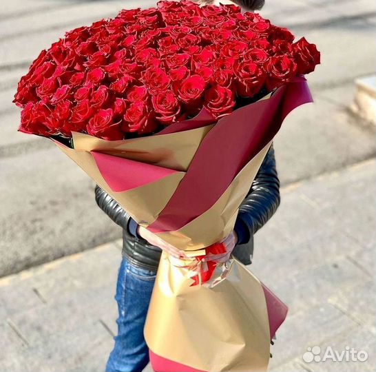 Высокие розы Доставка цветов