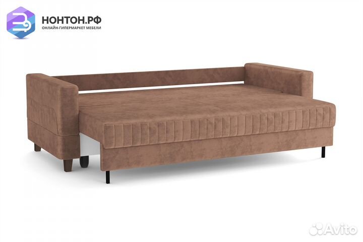 Диван выкатной евромагнат светло-коричневый