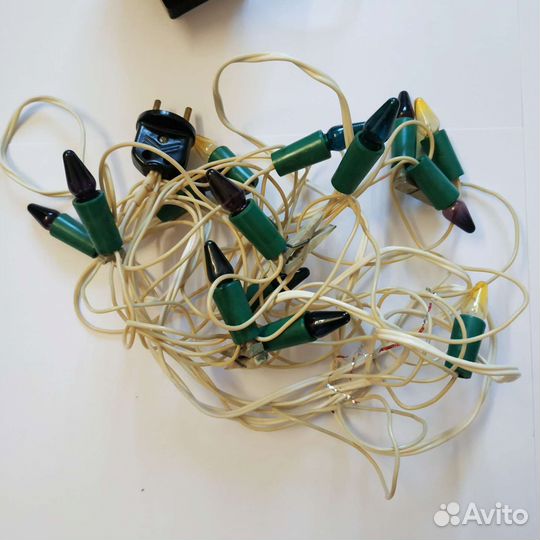 Новогодняя гирлянда и мигалка СССР