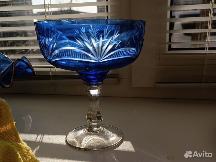 Ваза цветное стекло