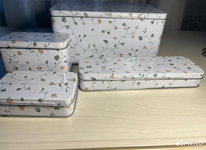 Металлические коробки IKEA 6 шт