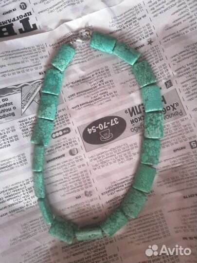 Ожерелье Бусы Бирюза