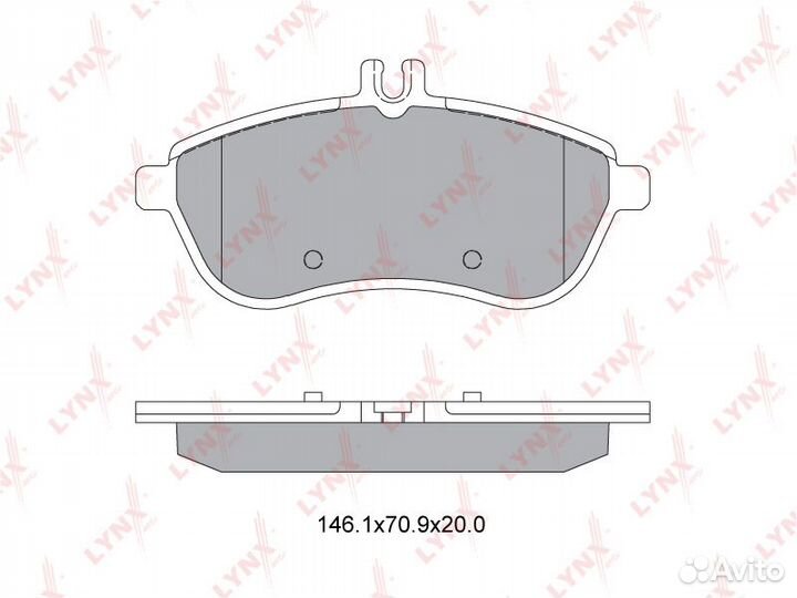 Колодки тормозные передние комплект BD5318 (lynxau