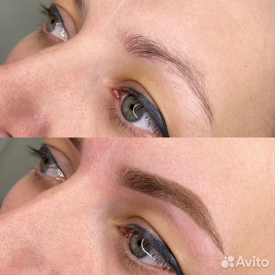 Брови, перманент