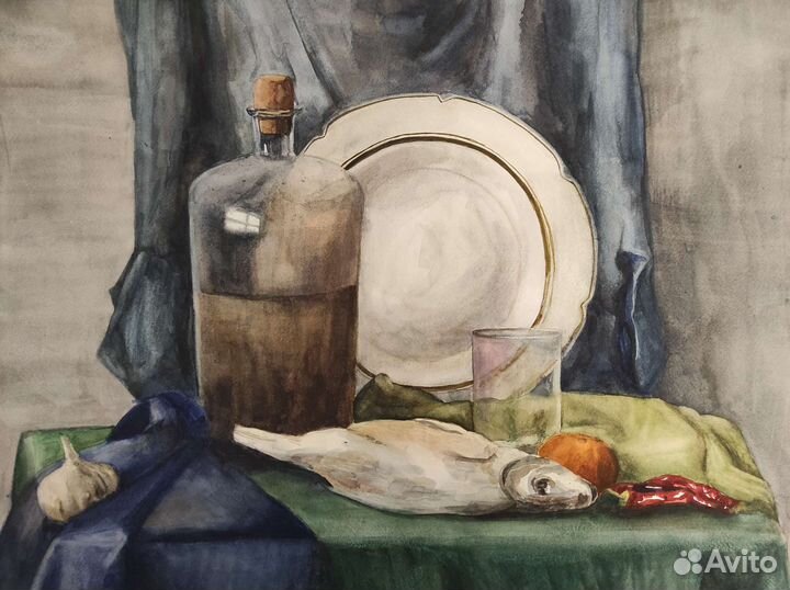 Натюрморт с рыбой