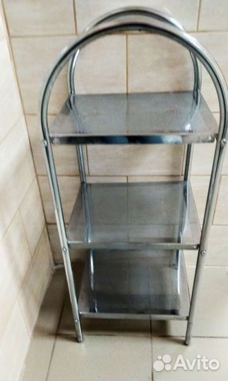 Полка хромированная, разборная,90*37*32