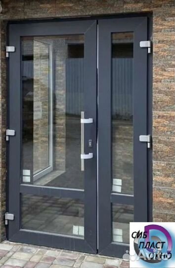 Двери теплый алюминий штульп