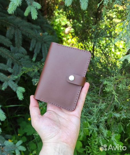 Портмоне для документов, натуральная кожа