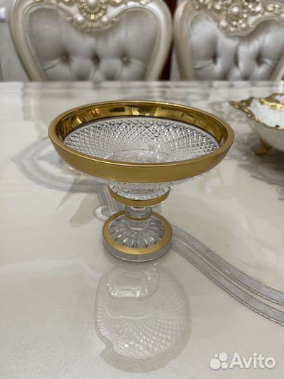 Хрустальная конфетница или сахарница